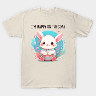 Happy tuesday rabbit T-Shirt